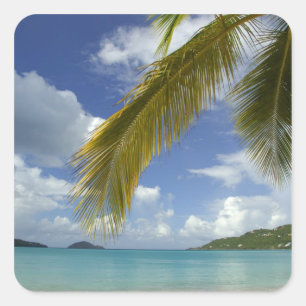 Adesivo Quadrado Caribe, Ilhas Virgens dos EUA, St.Thomas,