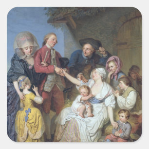 Adesivo Quadrado Caridade, 1777