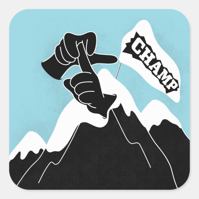 Adesivo Quadrado Carimbo - Design ASL (Frente)