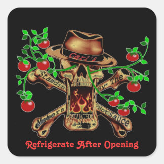 Adesivo Quadrado Carl está em pé nos assuntos