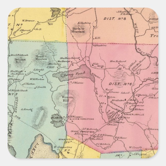 Adesivo Quadrado Carmel, Cidade (Frente)