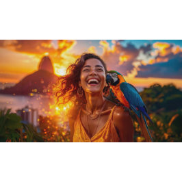 ADESIVO QUADRADO CARNIVAL IN RIO