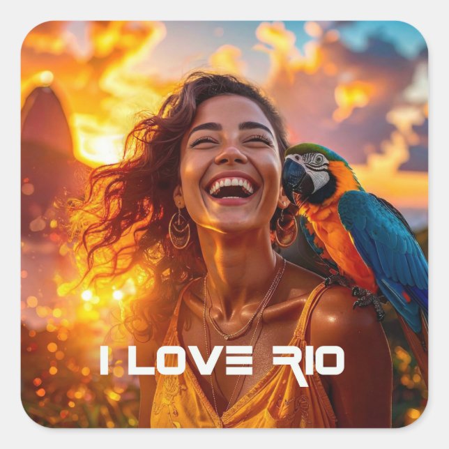 ADESIVO QUADRADO CARNIVAL IN RIO (Frente)