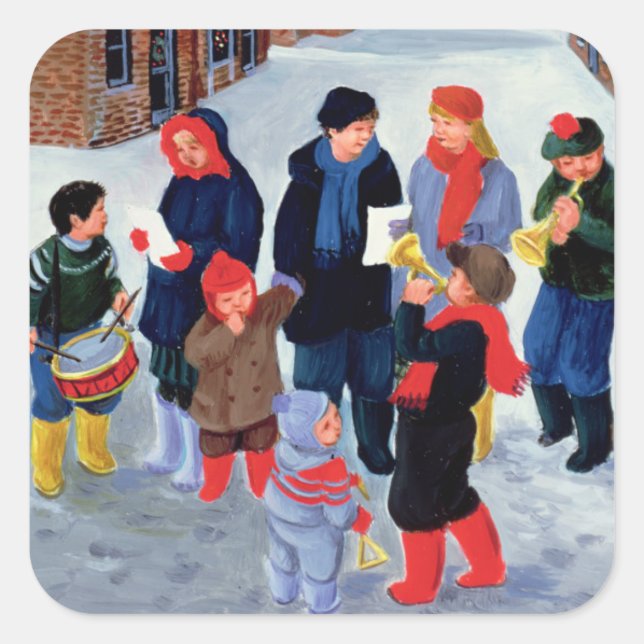 Adesivo Quadrado Carol Singers (Frente)