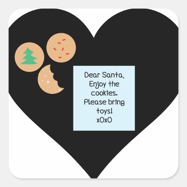 Adesivo Quadrado Caros Papais noeis - Traga Brinquedos (Frente)