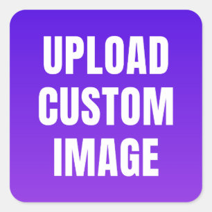 Adesivo Quadrado Carregar imagem personalizada - Adicione a sua par