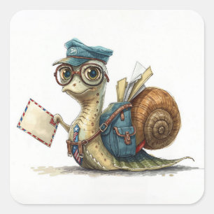 Adesivo Quadrado Carrier de correio lacunar