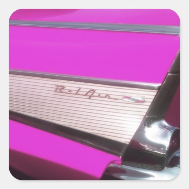 Adesivo Quadrado Carro clássico: Chevrolet Bel Air (Frente)