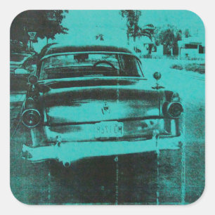 Adesivo Quadrado Carro verde