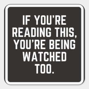 Adesivo Quadrado Carro-Vinheta Engraçado