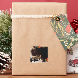 Adesivo Quadrado Carro vintage Grunge Stickers