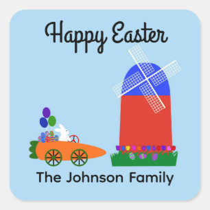 Adesivo Quadrado Carroçaria Coelhinha-Rolante #4