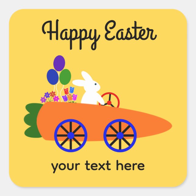 Adesivo Quadrado Carroçaria Coelhinha-Rolante Nº 2-2 (Frente)