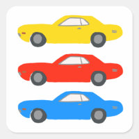 Carros Musculares Clássicos Ilustrados