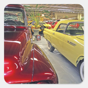 Adesivo Quadrado Carros vintage no Museu Automóvel de Tallahassee