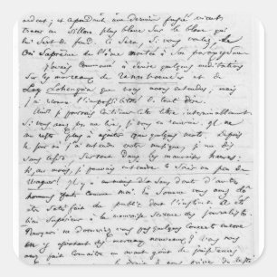 Adesivo Quadrado Carta a Richard Wagner 17 de fevereiro de 1860