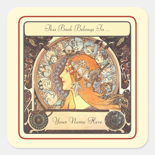 Adesivo Quadrado Cartão (Frente)