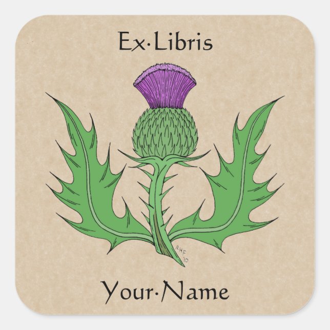 Adesivo Quadrado Cartão de Visita (Frente)