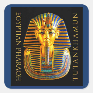 Adesivo Quadrado Cartão-postal centenário de descoberta TUTANKHAMUN
