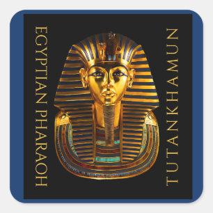 Adesivo Quadrado Cartão-postal centenário de descoberta TUTANKHAMUN