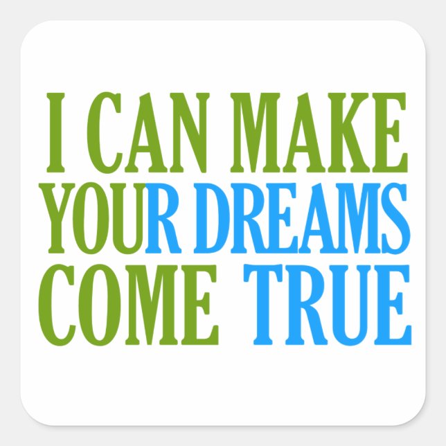 Adesivo Quadrado Cartazes do Dream Maker (Frente)