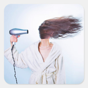 Adesivo Quadrado Cartazes Engraçados de Cabelo Mau