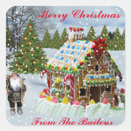 ADESIVO QUADRADO CASA GINGERBREAD