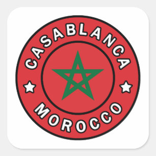 Adesivo Quadrado Casablanca Marrocos