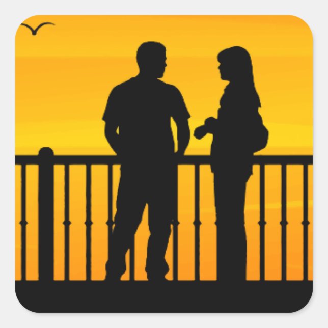 Adesivo Quadrado Casal (Frente)