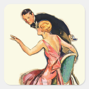 Adesivo Quadrado Casal Engajado