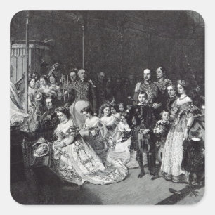 Adesivo Quadrado Casamento da Princesa Real
