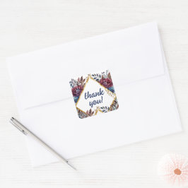 Adesivo Quadrado Casamento de Pena de Morte em Tonelada de Jewel