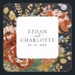 Adesivo Quadrado Casamento Dourado de Pintura Floral de Peões Laran<br><div class="desc">Adicione um toque de elegância ao seu casamento com estes peonias laranja queimadas adesivos florais! Perfeito para selar convites,  decorar favores,  ou personalizar presentes,  esses bonitos adesivos exibem trabalho de arte floral vibrante que complementa seu tema romântico,  fazer seu dia especial ainda mais memorável.</div>