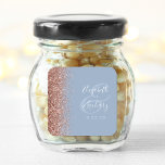 Adesivo Quadrado Casamento Dourado de Rosa Azul com moderno Dusty<br><div class="desc">Este elegante e moderno adesivo de casamento apresenta um falso rosa dourado design na margem esquerda. Personalize facilmente o texto branco sobre um fundo azul empoeirado,  com os nomes da noiva e do noivo em caligrafia manuscrita sobre um grande e grande painel.</div>