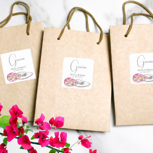 Adesivo Quadrado Casamento Espanhol, Mexicano, Favor Hacienda Graci