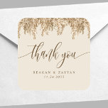 Adesivo Quadrado Casamento Exótico De Pampas Grass Earthy Boho Obri<br><div class="desc">Casamento Exótico De Pampas Grass Earthy Boho Obrigado Pampas Sticker Quadrado</div>