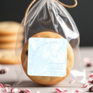 Adesivo Quadrado Casamento Feito no Céu