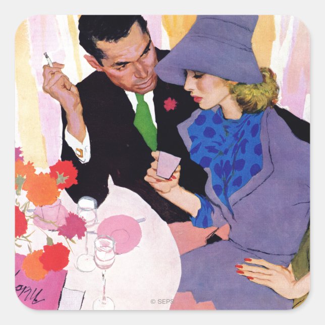 Adesivo Quadrado Casamento Não É Para Mim (Frente)