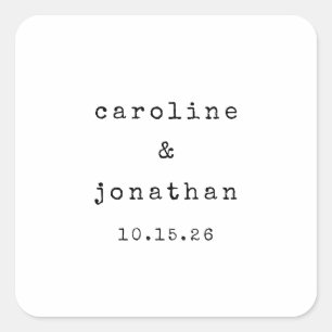 Adesivo Quadrado Casamento Personalizado da Máquina de Digitalizaçã