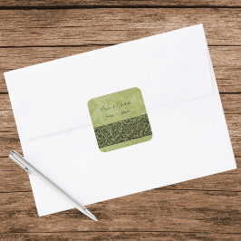 Adesivo Quadrado Casamento vintage, Flor Vitoriana, Rolha Floral