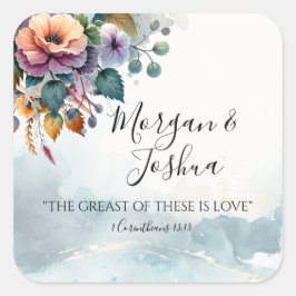 Adesivo Quadrado Casamentos de queda