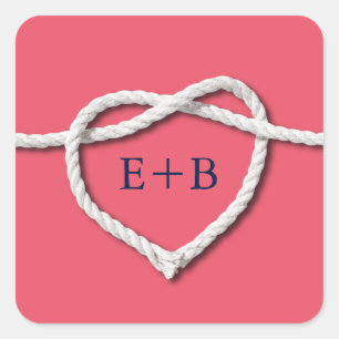 Adesivo Quadrado Casando Coral Sticker