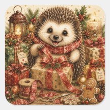 Casinha de Natal Aconchegante ouriço-cacheiro