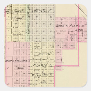 Adesivo Quadrado Castanho-aloirado, Nebraska