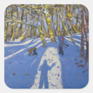 Adesivo Quadrado Castelo 2008 de Elvaston do inverno