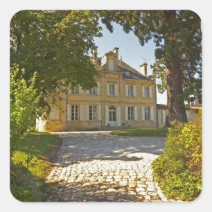 Adesivo Quadrado Castelo Cos Labory em Saint Estèphe, trabalhado