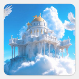 Adesivo Quadrado Castelo de Aspirações Lofty