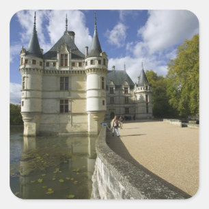 Adesivo Quadrado Castelo de Azay-le-Rideau, Indre-et-Loire, 3
