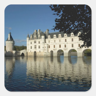 Adesivo Quadrado Castelo de Chenonceau, Rio Cher, Loir-et-Cher, 2