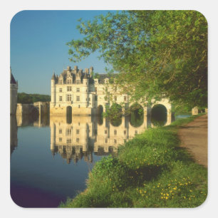 Adesivo Quadrado Castelo de Chenonceau, Vale do Loire,